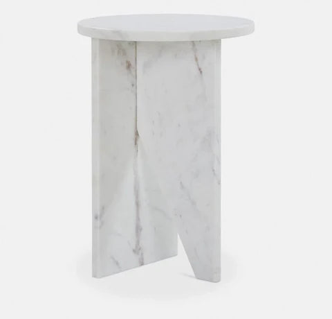 Table d’appoint en travertin (Alba)