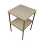 Table d’Appoint 2 Étages – Plateau en Marbre Blanc & Design Élégant